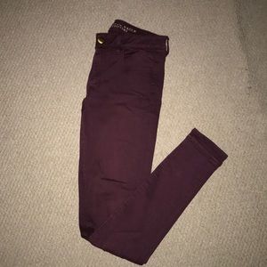 Maroon American eagle jeans